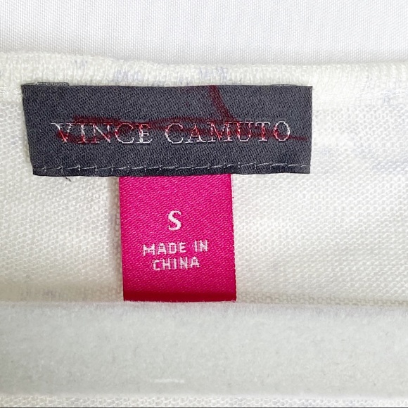 Vince Camuto Ivory Asymmetrical Linen Shirt Small - Picture 3 of 9